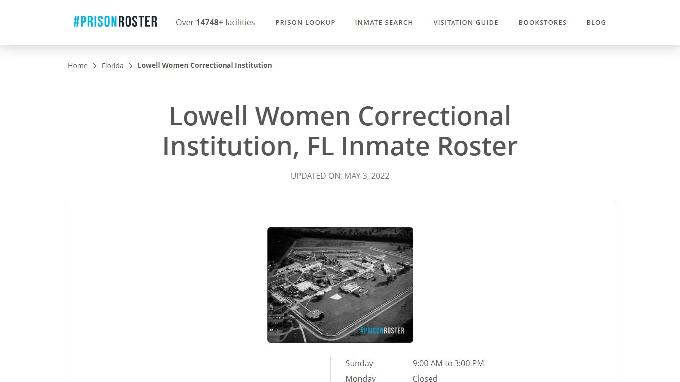 Lowell Women Correctional Institution, FL Inmate Roster